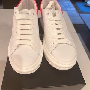 Valentino White and Pink Sneakers